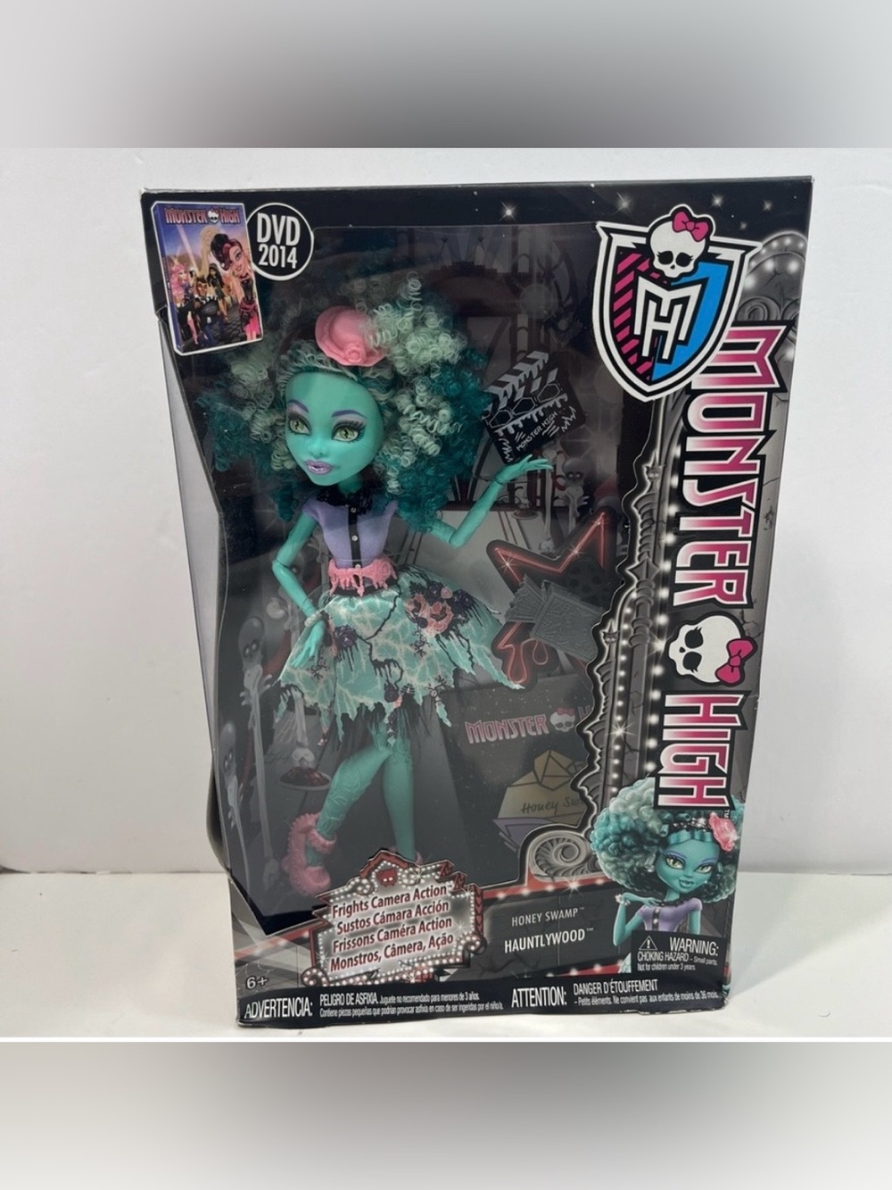 MONSTER HIGH DOLL Frights Camera Action Honey Swamp 2013 toy NRFB NWT